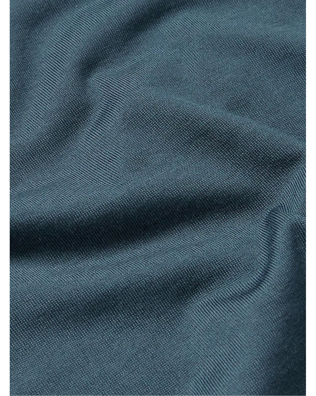 Loro Piana Blue Wish Virgin Wool Rollneck Sweater for men