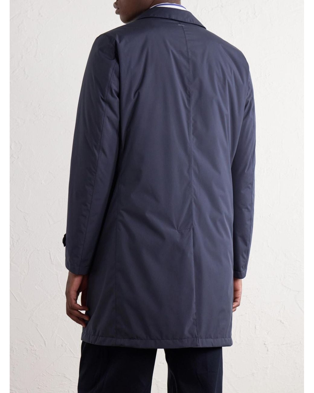 Herno Blue Shell Down Coat for men
