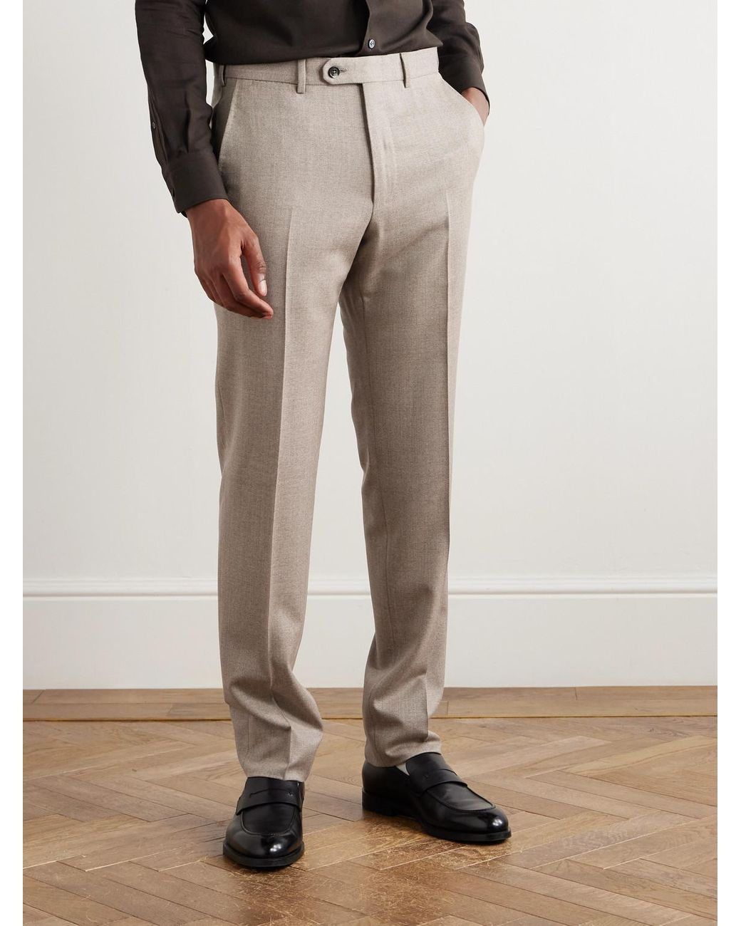 Zegna Natural Wool-gabardine Suit for men