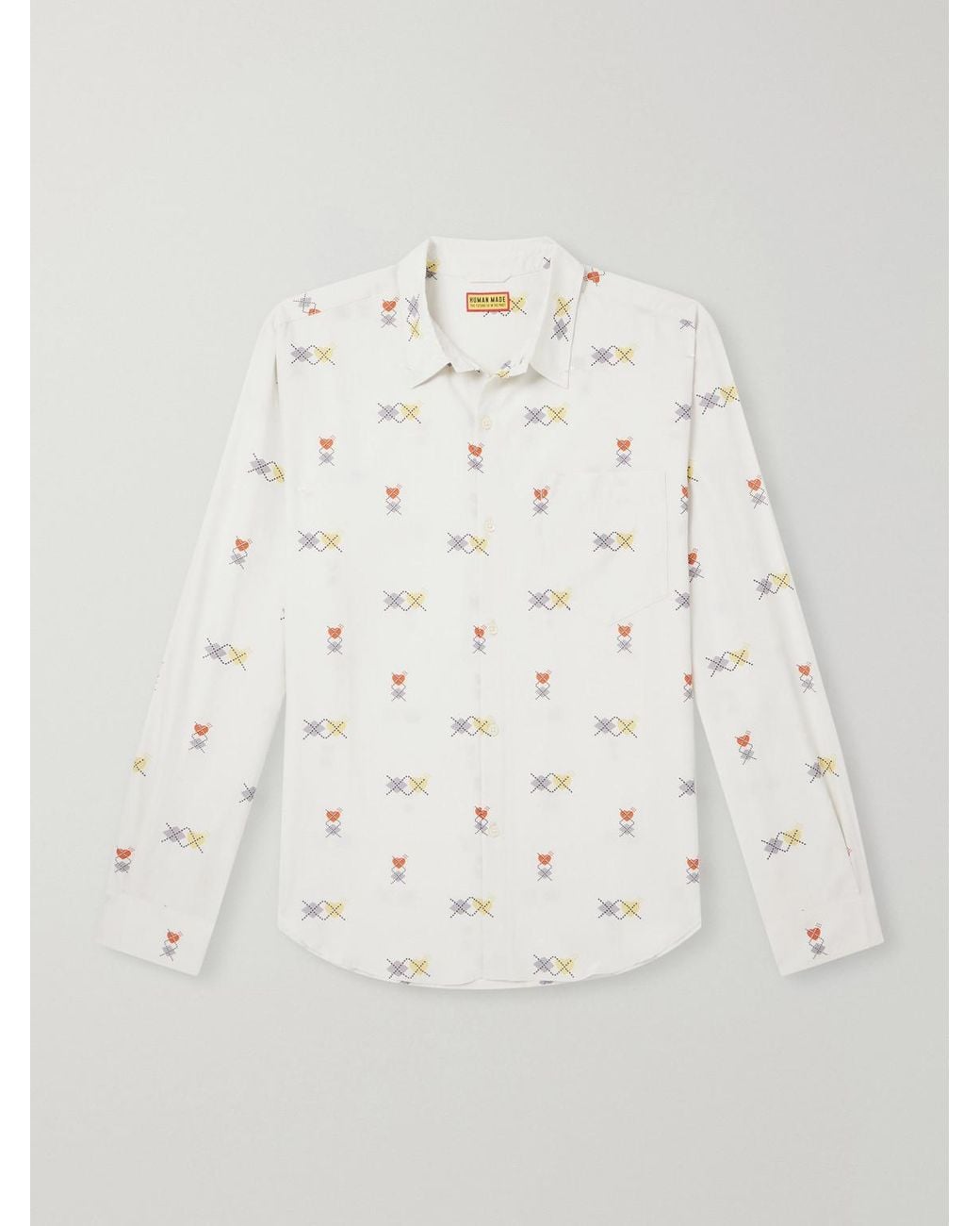 Human Made Natural Printed Poplin Shirt for men