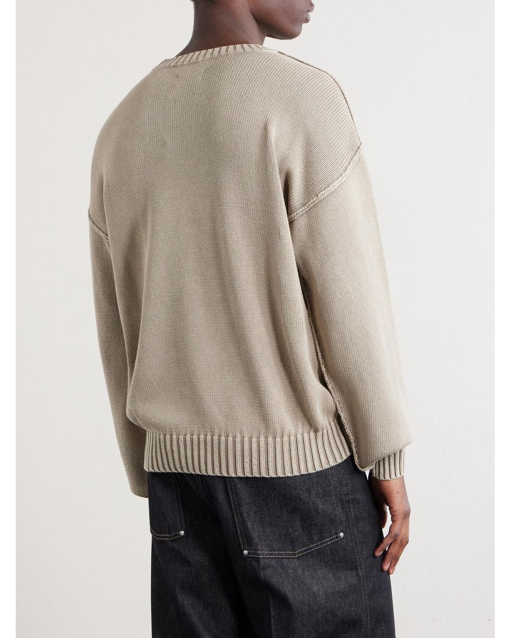 Aimé Leon Dore Natural Cotton Sweater for men