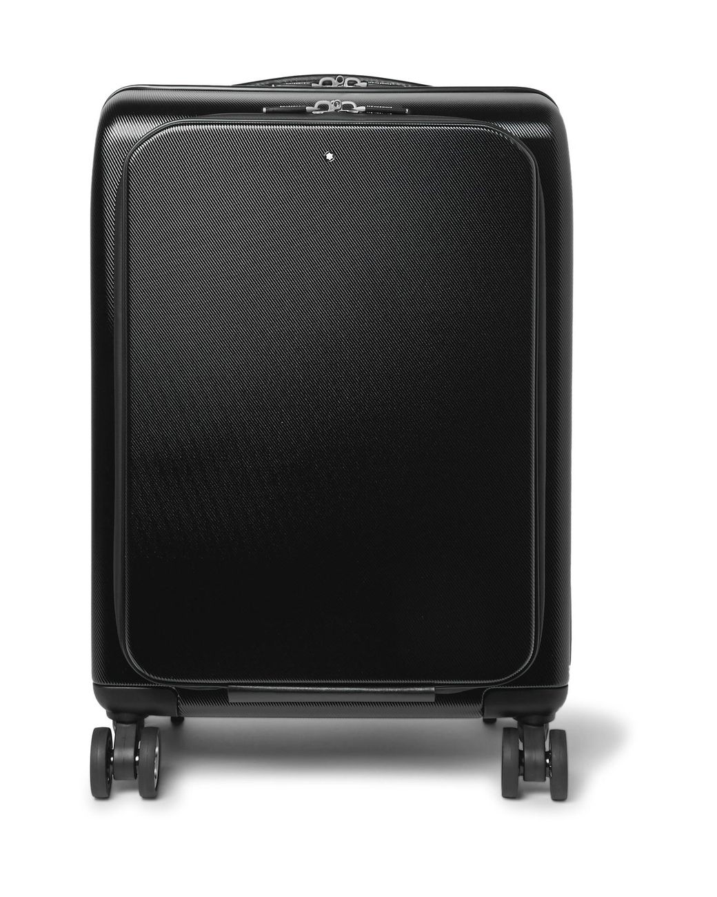 Montblanc Nightflight Leather trimmed Hardshell Carry on Suitcase in Black for Men Lyst
