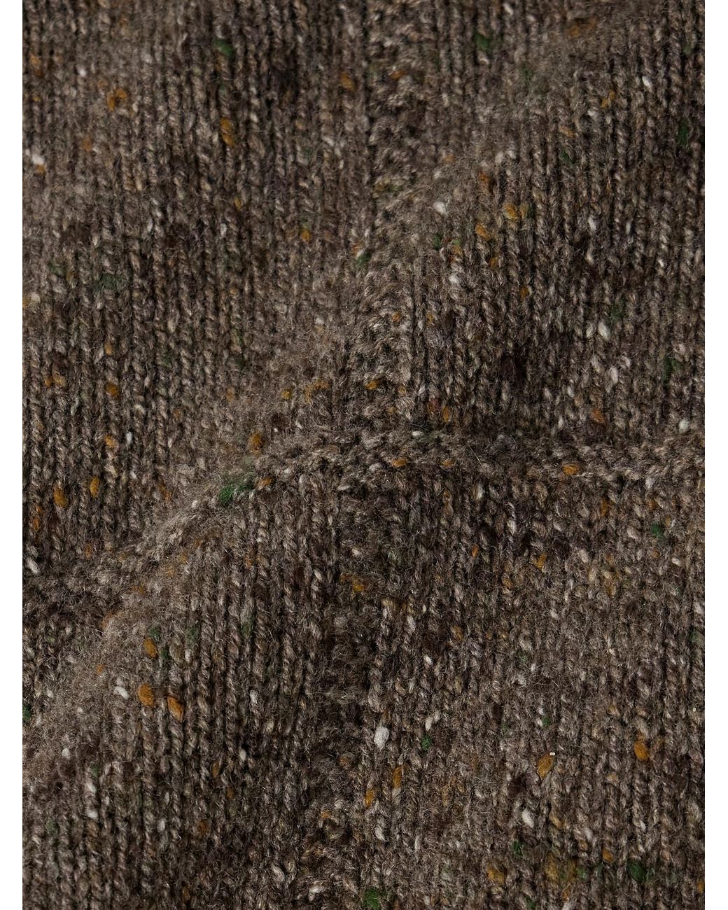 Inis Meáin Gray Lifeline Merino Wool And Cashmere-blend Hoodie for men
