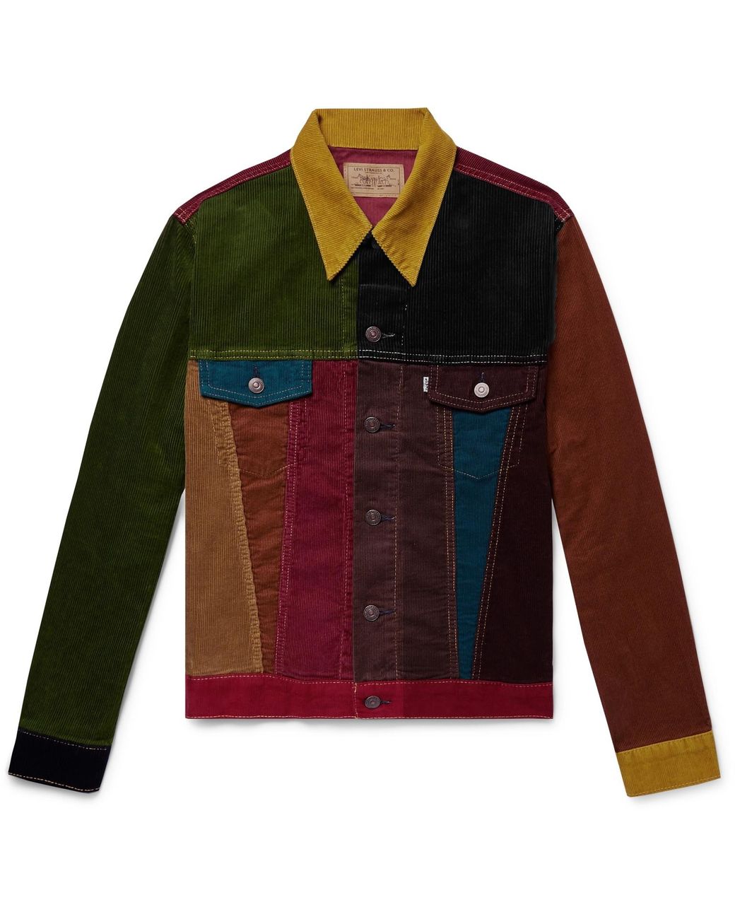 Levi's Patchwork Cotton-corduroy Trucker Jacket for Men | Lyst