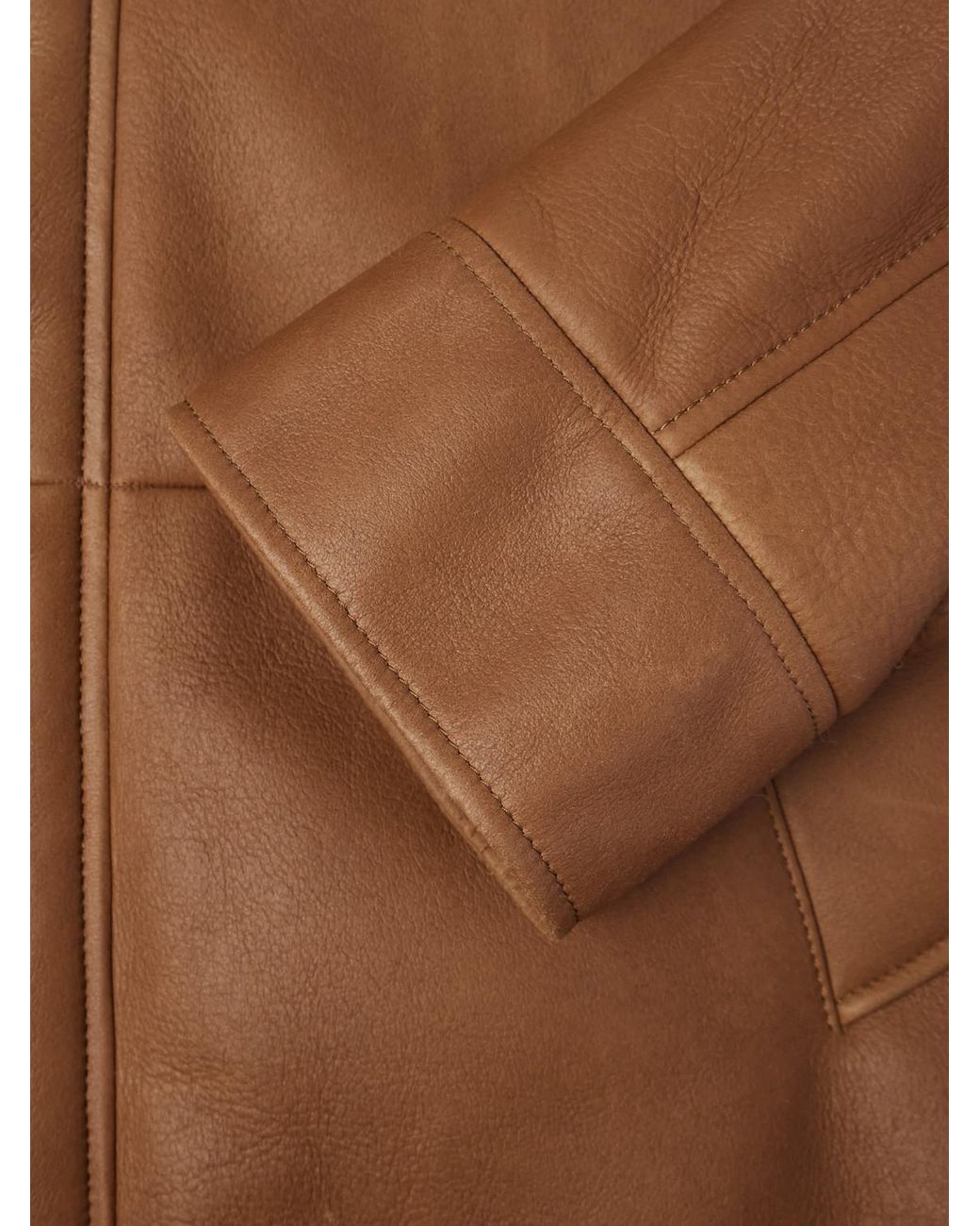 Loro Piana Brown Augusto Shearling Jacket for men