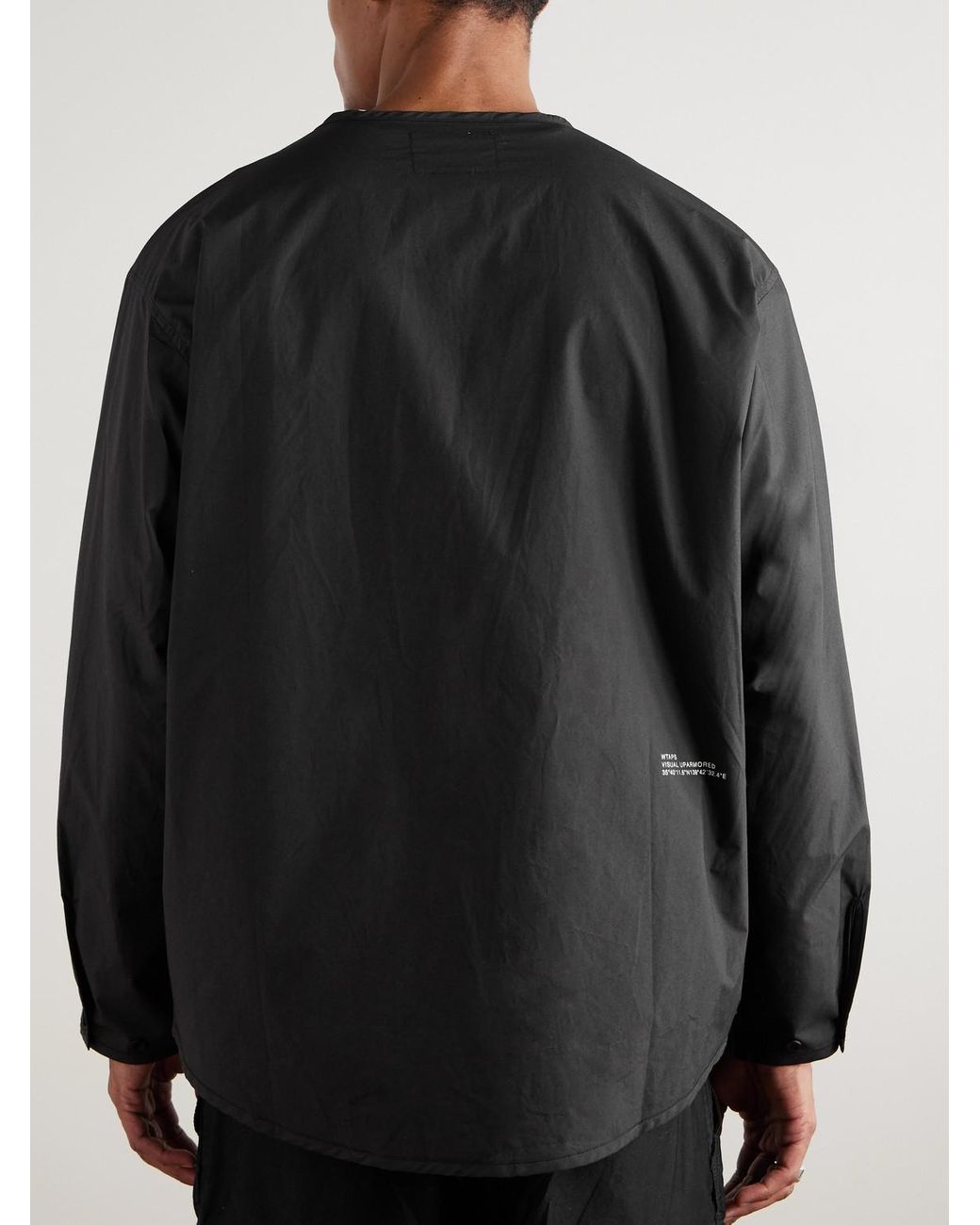 Cotton Shirt di (w)taps in Black da Uomo