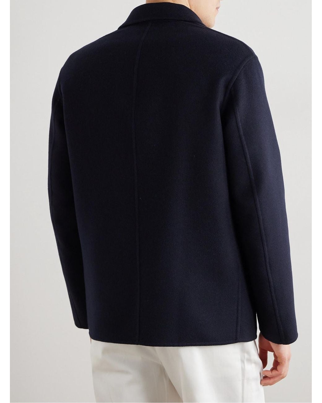 Loro Piana Blue Umberto Unstructured Cashmere Blazer for men