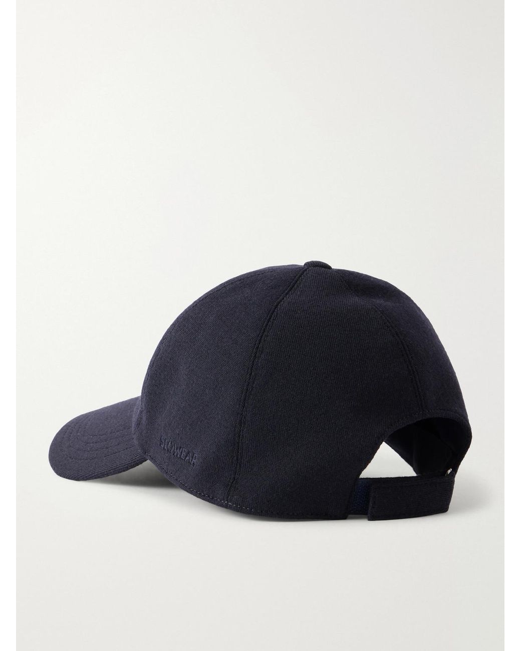 Slowear Blue Zanone Flexwool Wool-Blend Cap for men