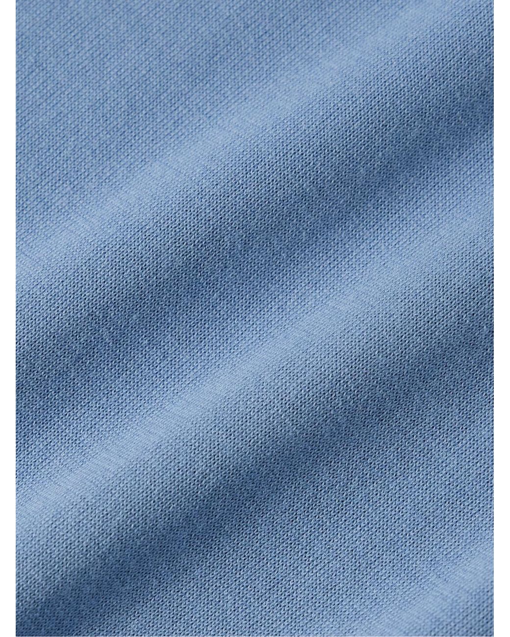 Loro Piana Blue Cotton-Jersey T-Shirt for men