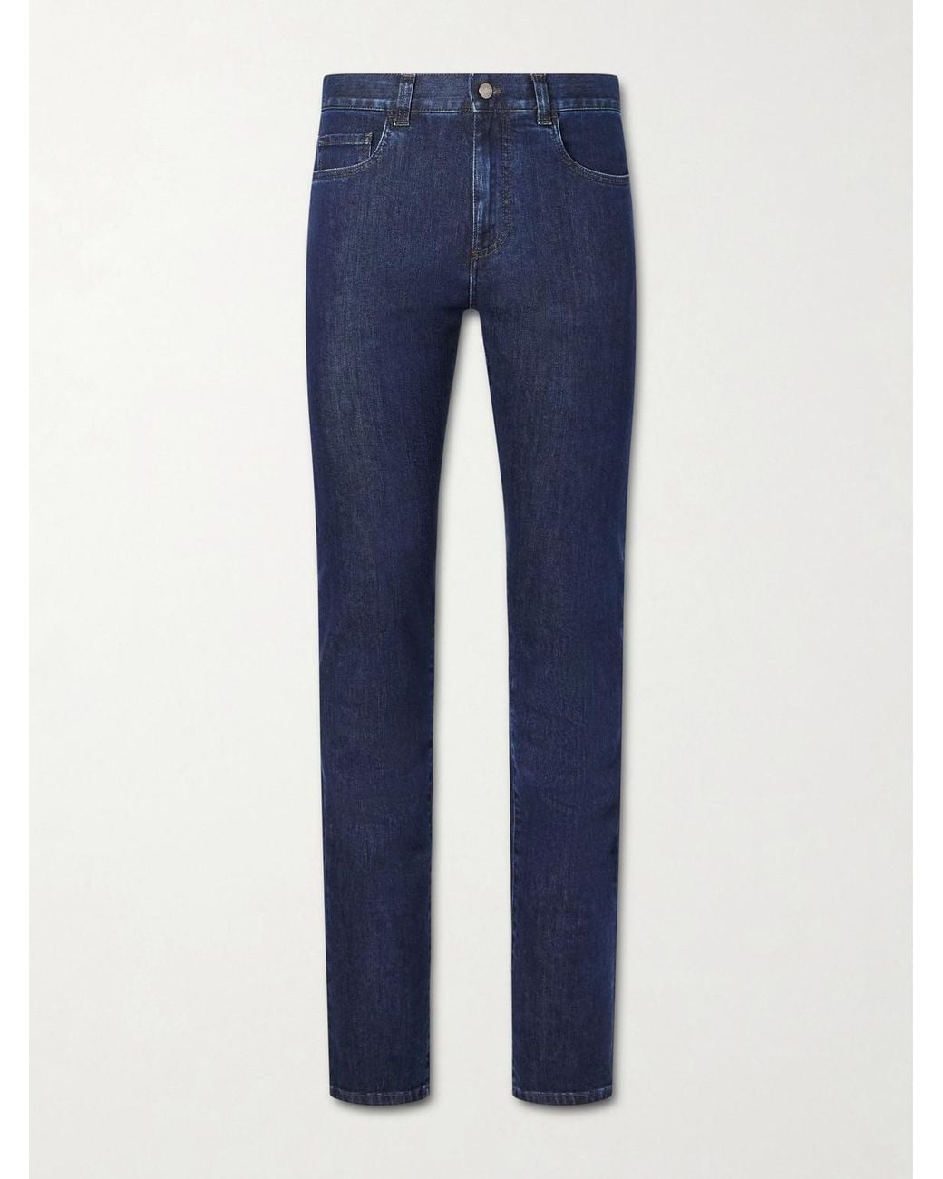 Canali Blue Slim-fit Jeans for men