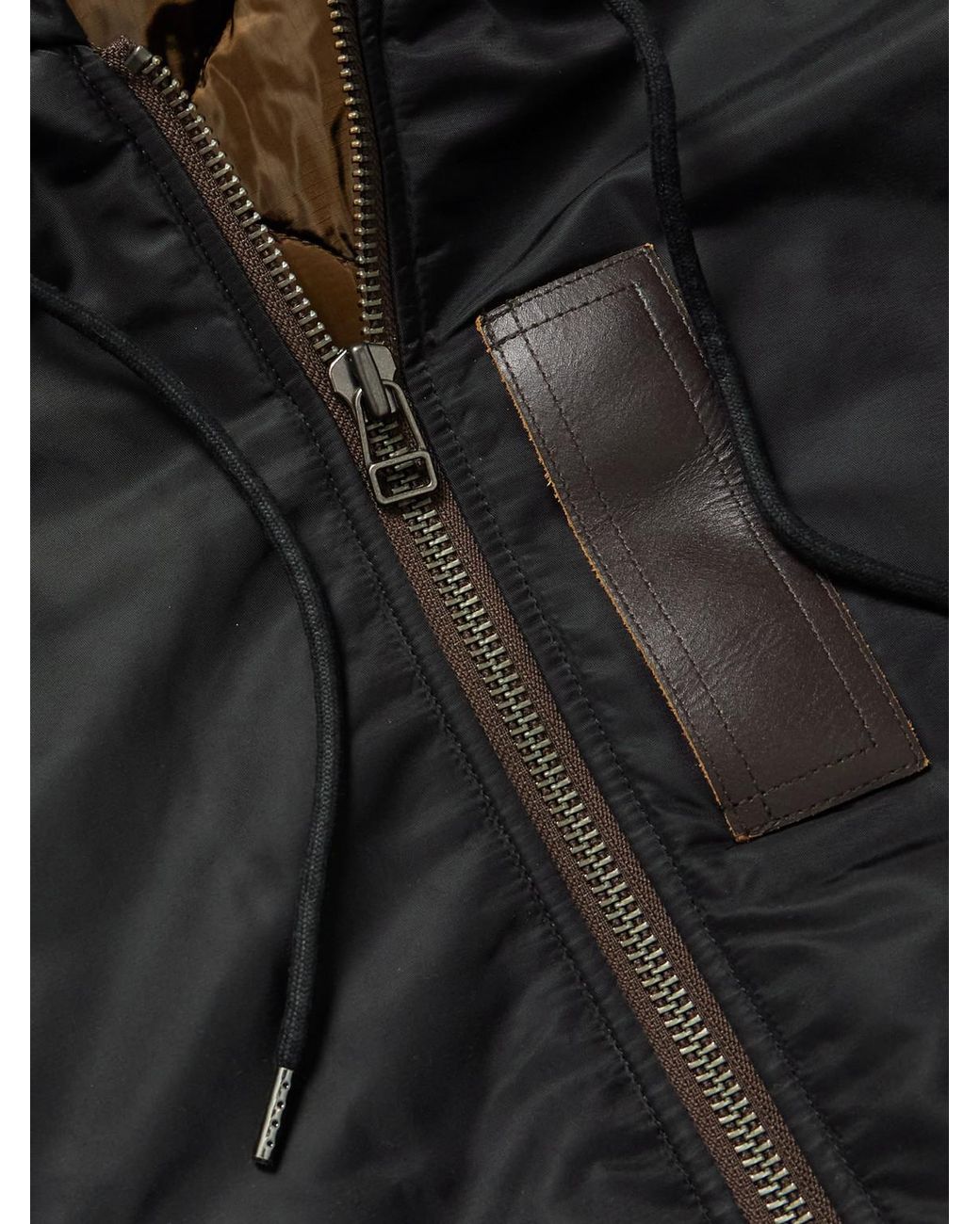 FRIZMWORKS Active MA-1 Padded Shell Hooded Jacket in Black für Herren