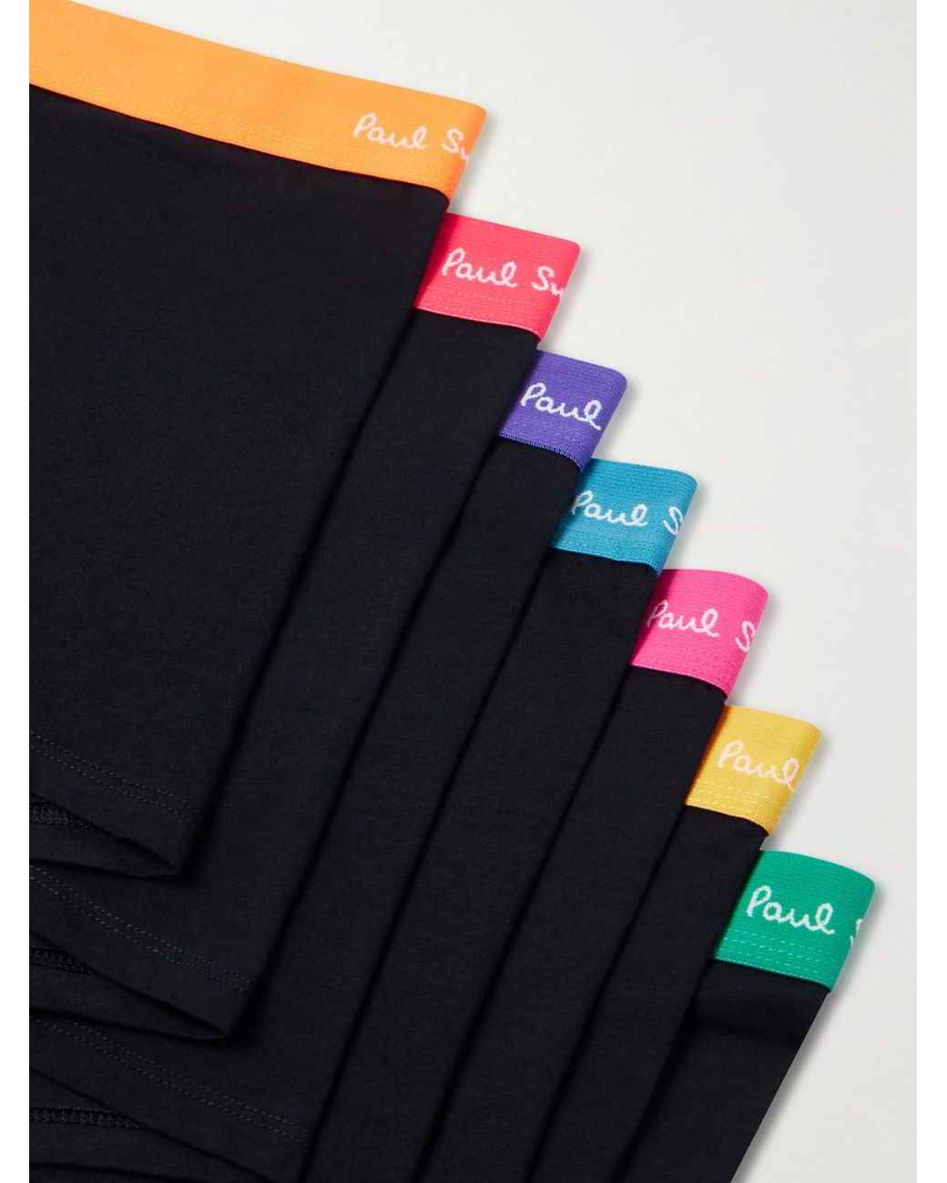Paul Smith Blue Three-Pack Stretch Organic Cotton-Blend Jersey Boxer Briefs for men