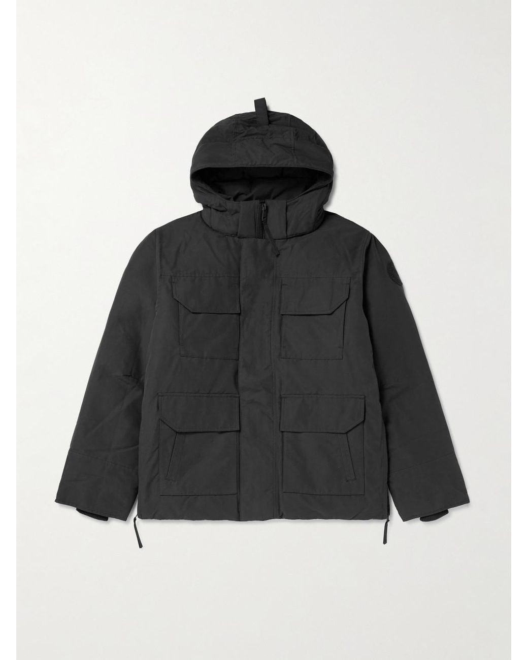Canada Goose Black Maitland Padded Cotton-Blend Canvas Down Parka for men