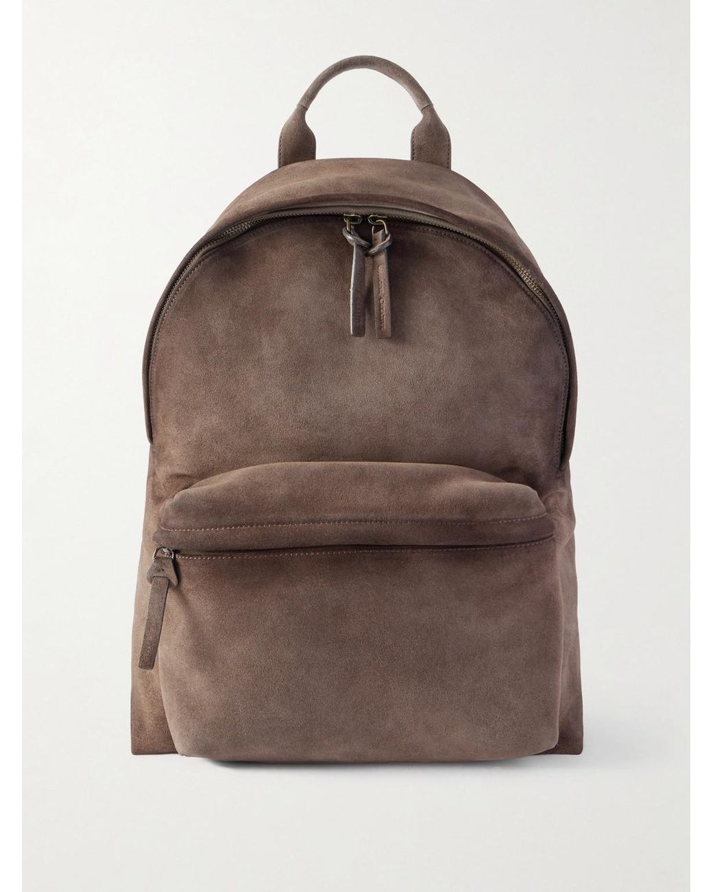 Officine Creative Brown Oc 001 Suede Backpack for men
