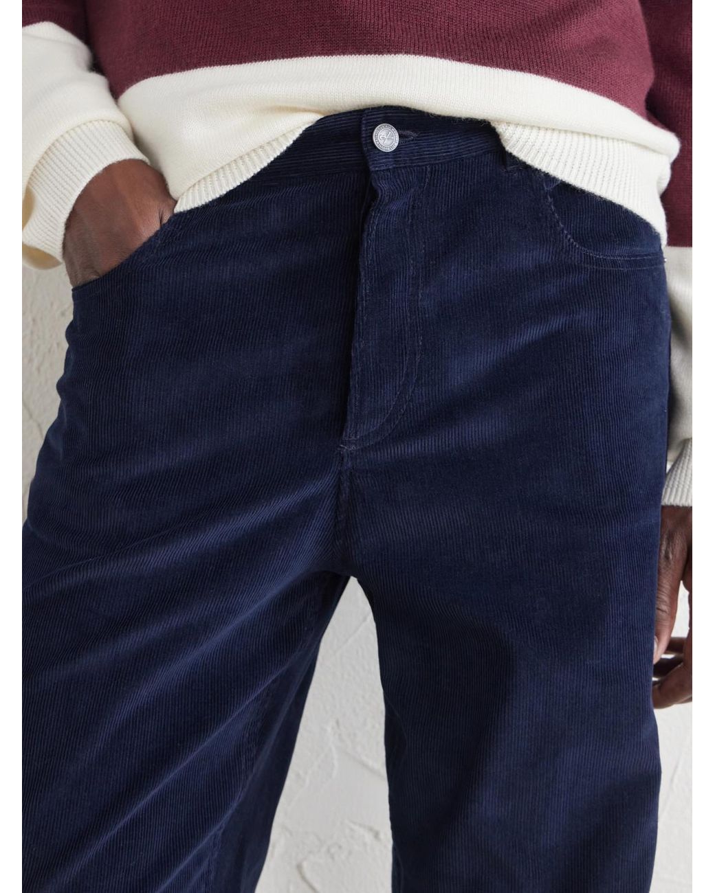 A.P.C. Blue Fairfax Straight-Leg Corduroy Jeans for men