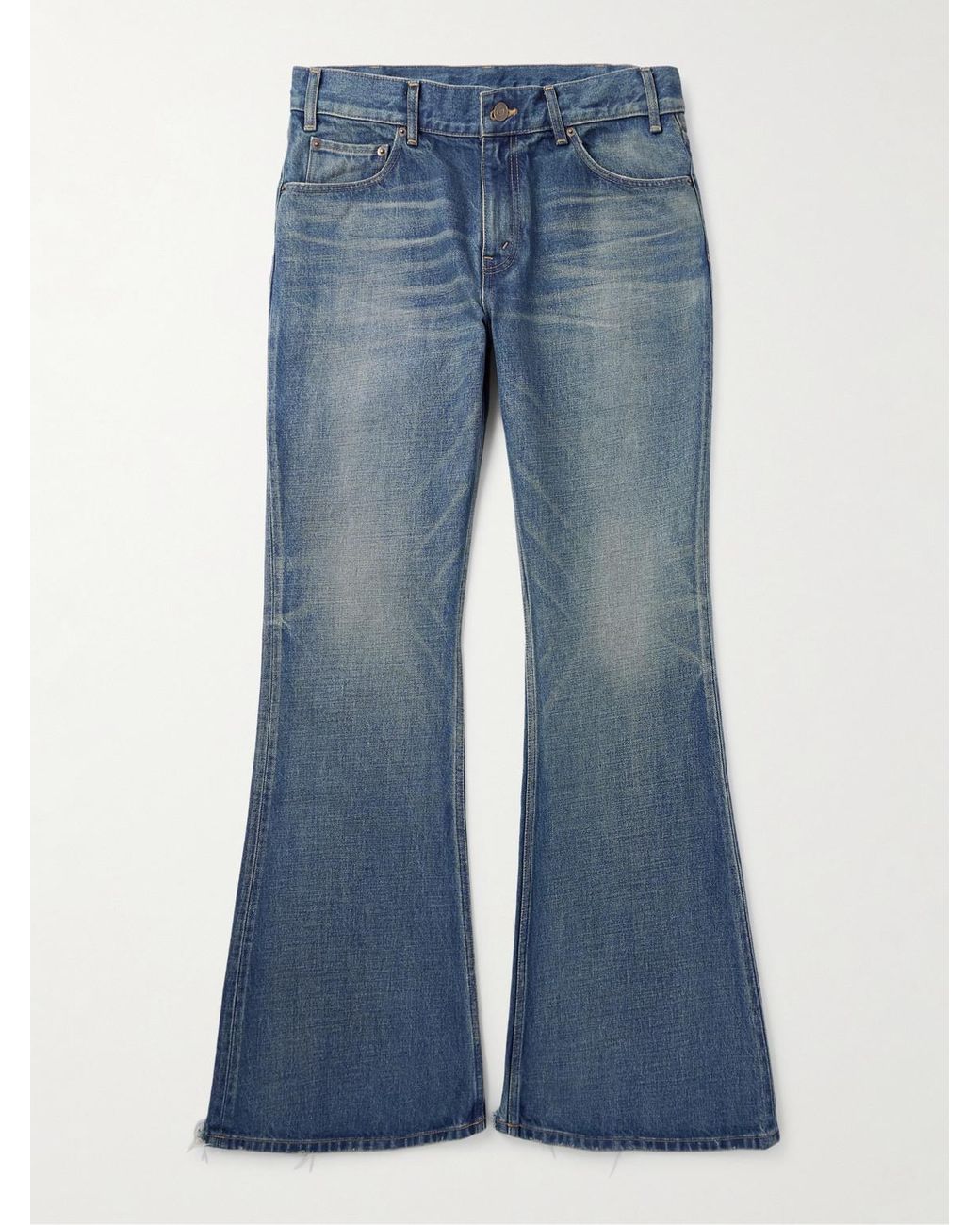 Celine Marco Flared Frayed Jeans in Blue for Men | Lyst UK