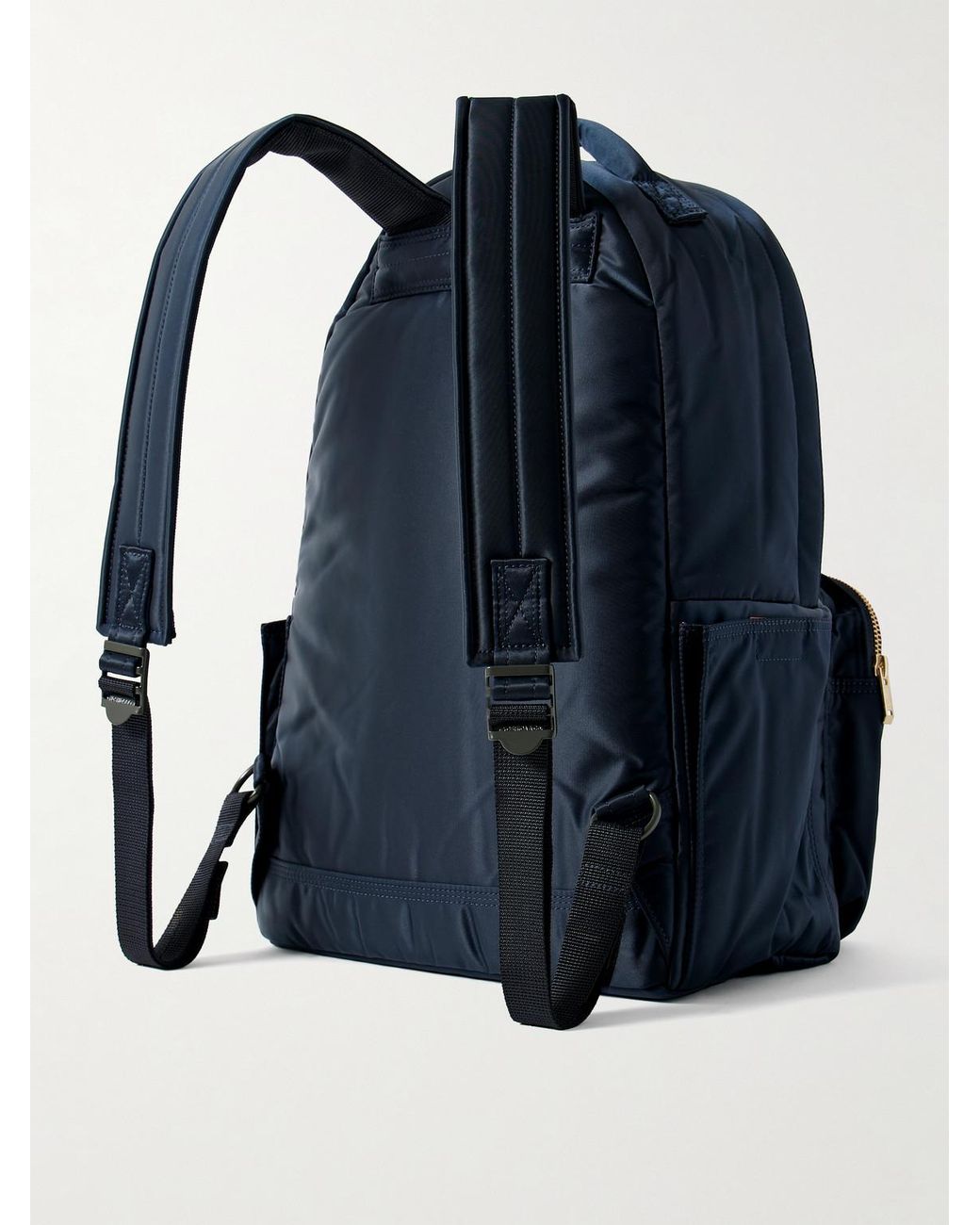Porter-Yoshida and Co Blue Tanker Daypack Nylon-Twill Backpack for men