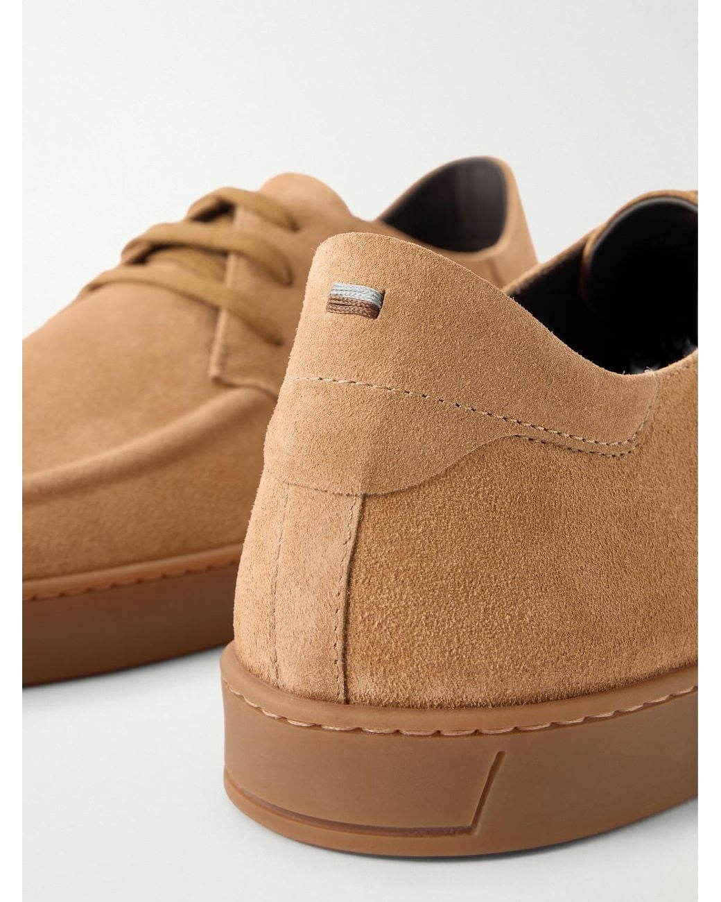Canali Brown Suede Sneakers for men