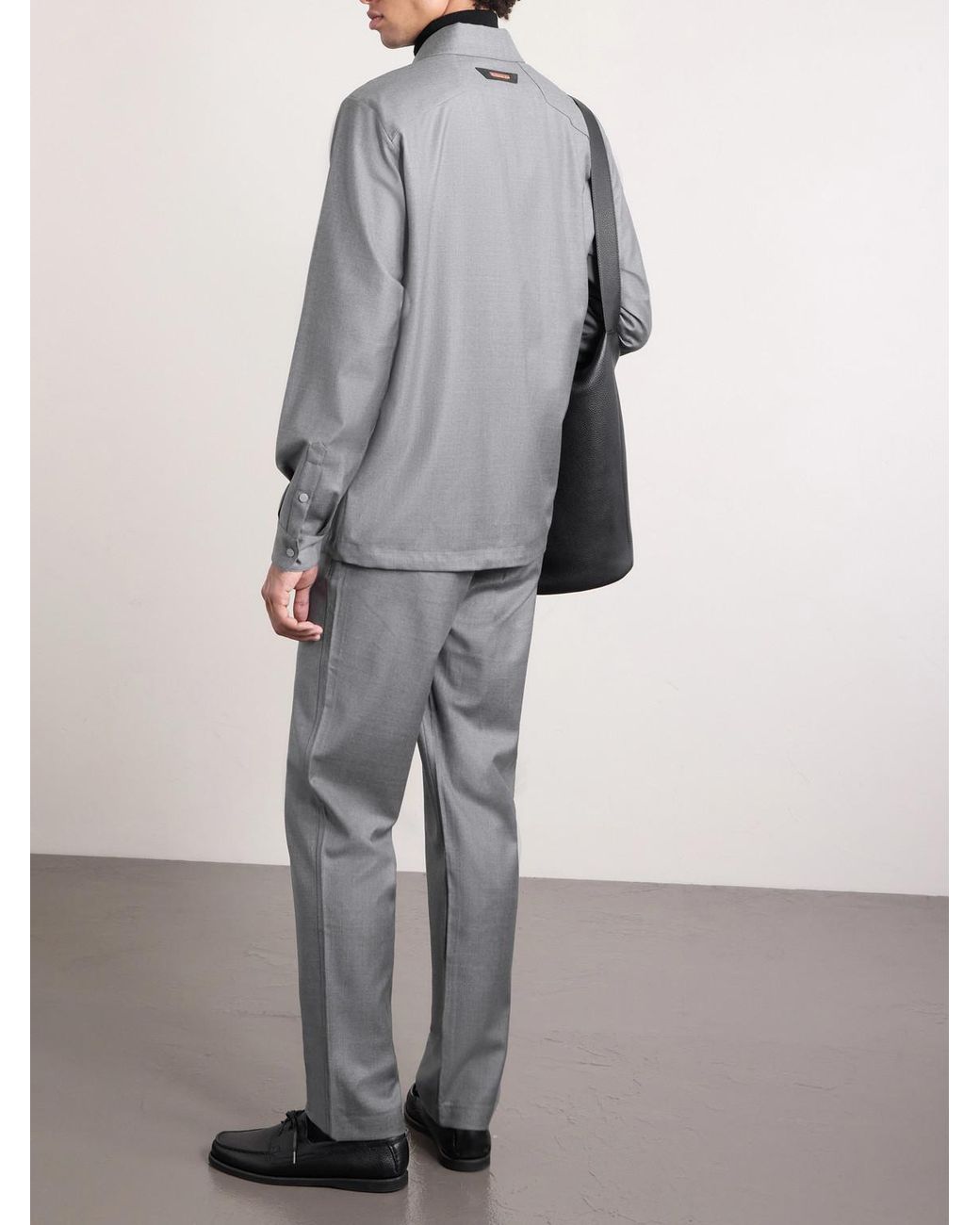 Sease Gray New Gate Virgin Wool Shirt for men