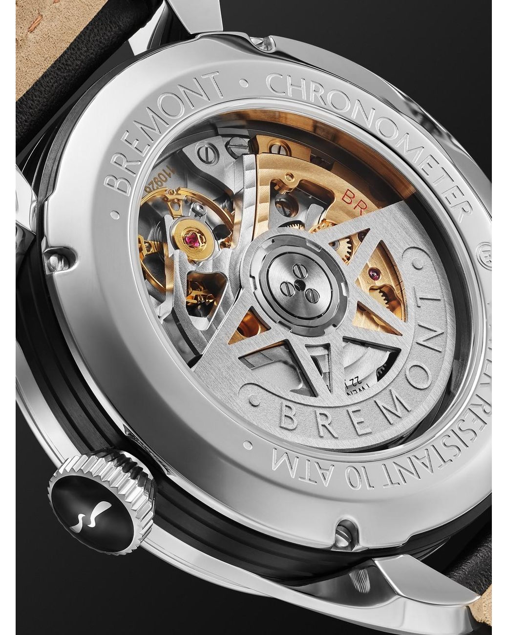 Bremont Black Fury Automatic Stainless Steel Watch, Ref. Fury-Bk-Ss-R-S for men