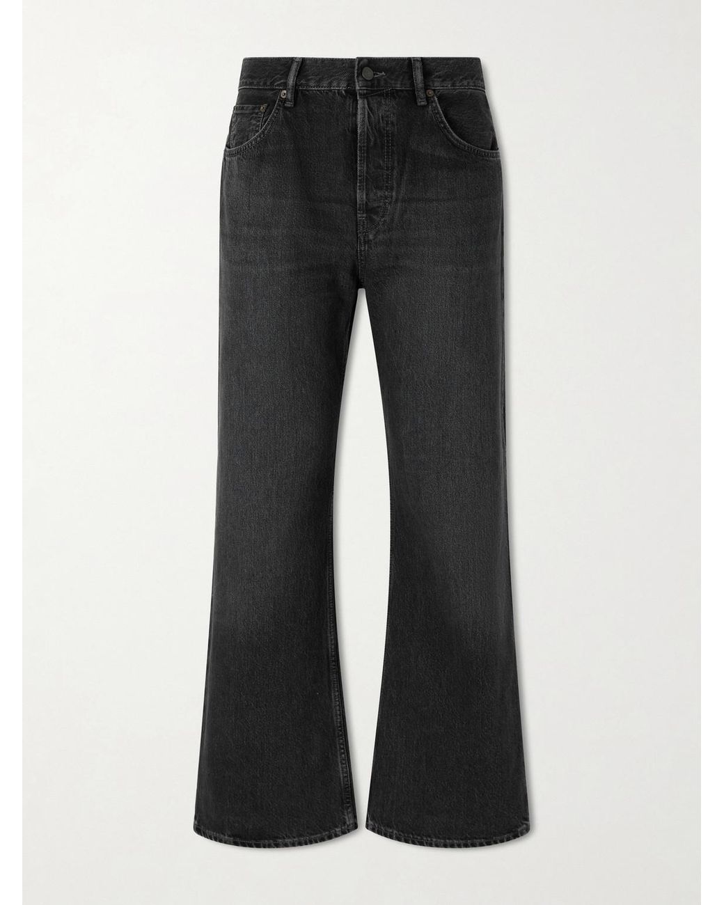 Acne Black Straight-Leg Jeans for men