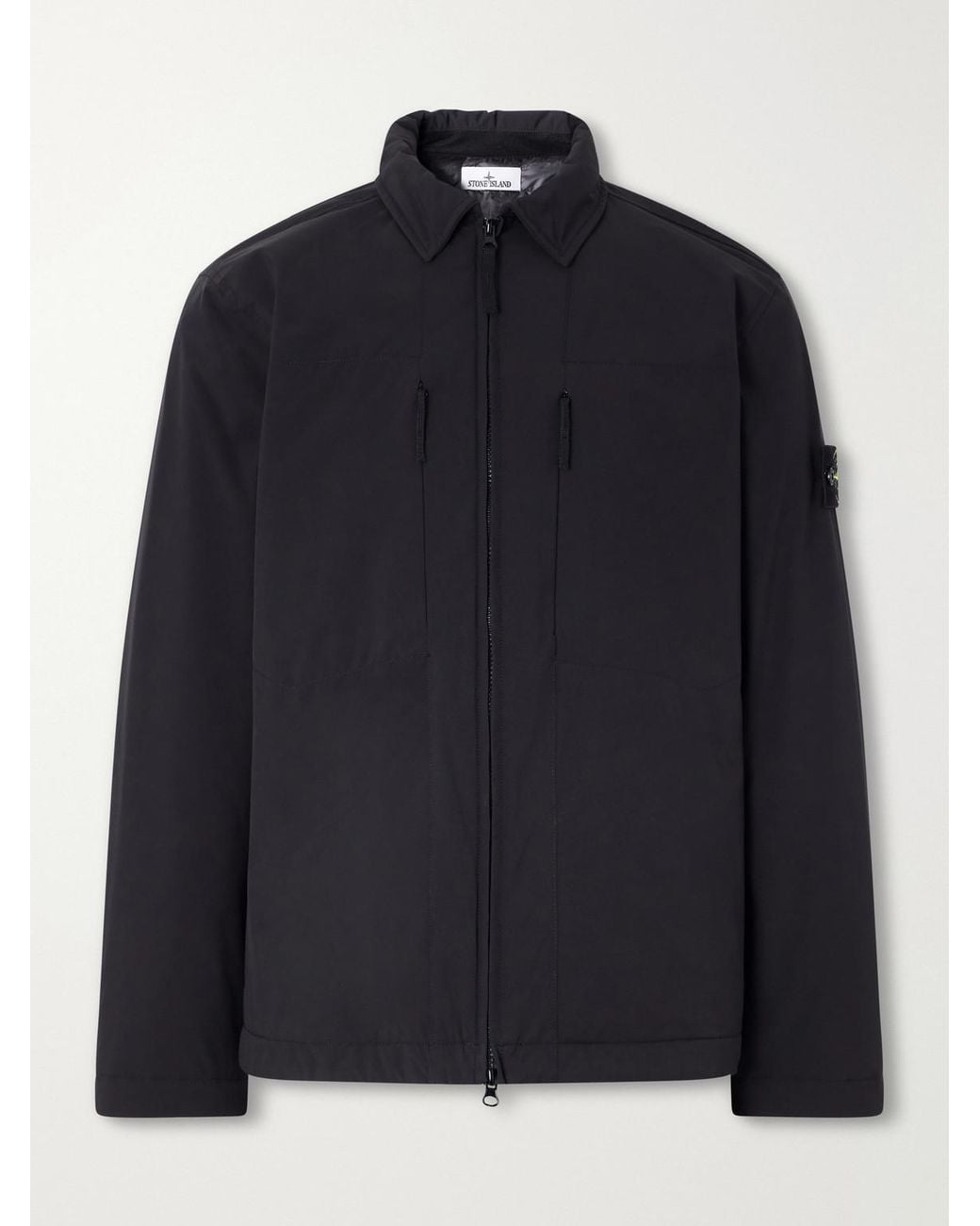 Stone Island Blue Recycled Shell-R_E.Dye Padded Jacket for men