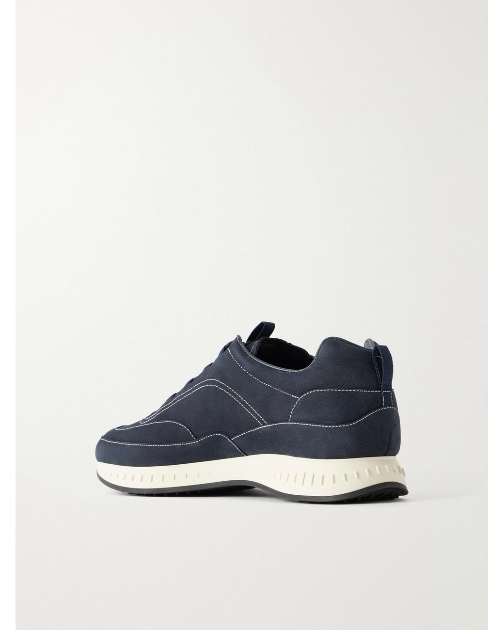 John Lobb Blue Laced Stream Nubuck Sneakers for men