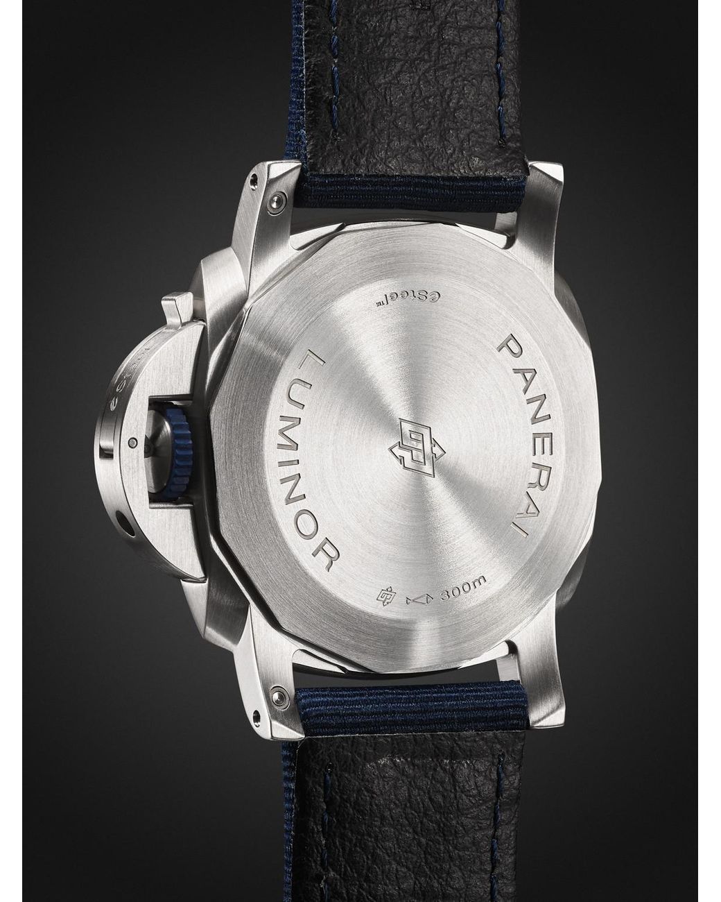 Panerai Blue Luminor Marina Automatic Esteel And Recycled Pet Watch, Ref. Pam01157 for men