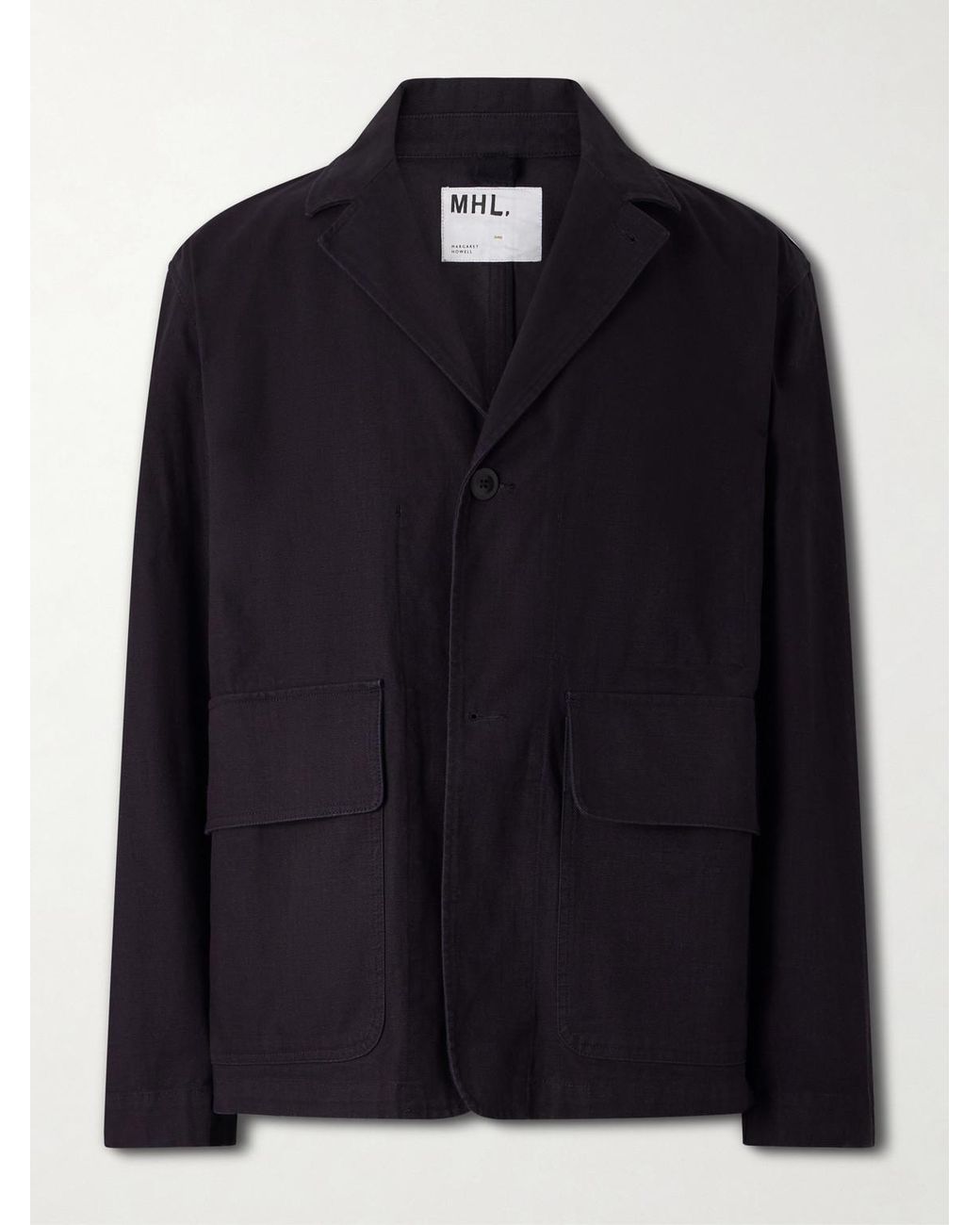 Margaret Howell Black Mhl. Cotton-Drill Blazer for men