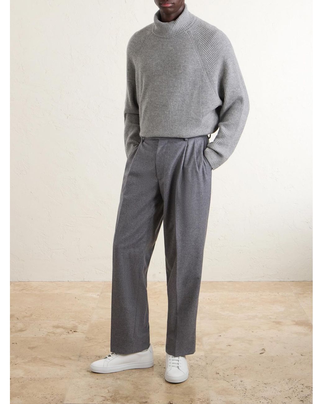 Gabriela Hearst Gray Wigman Cashmere Sweater for men