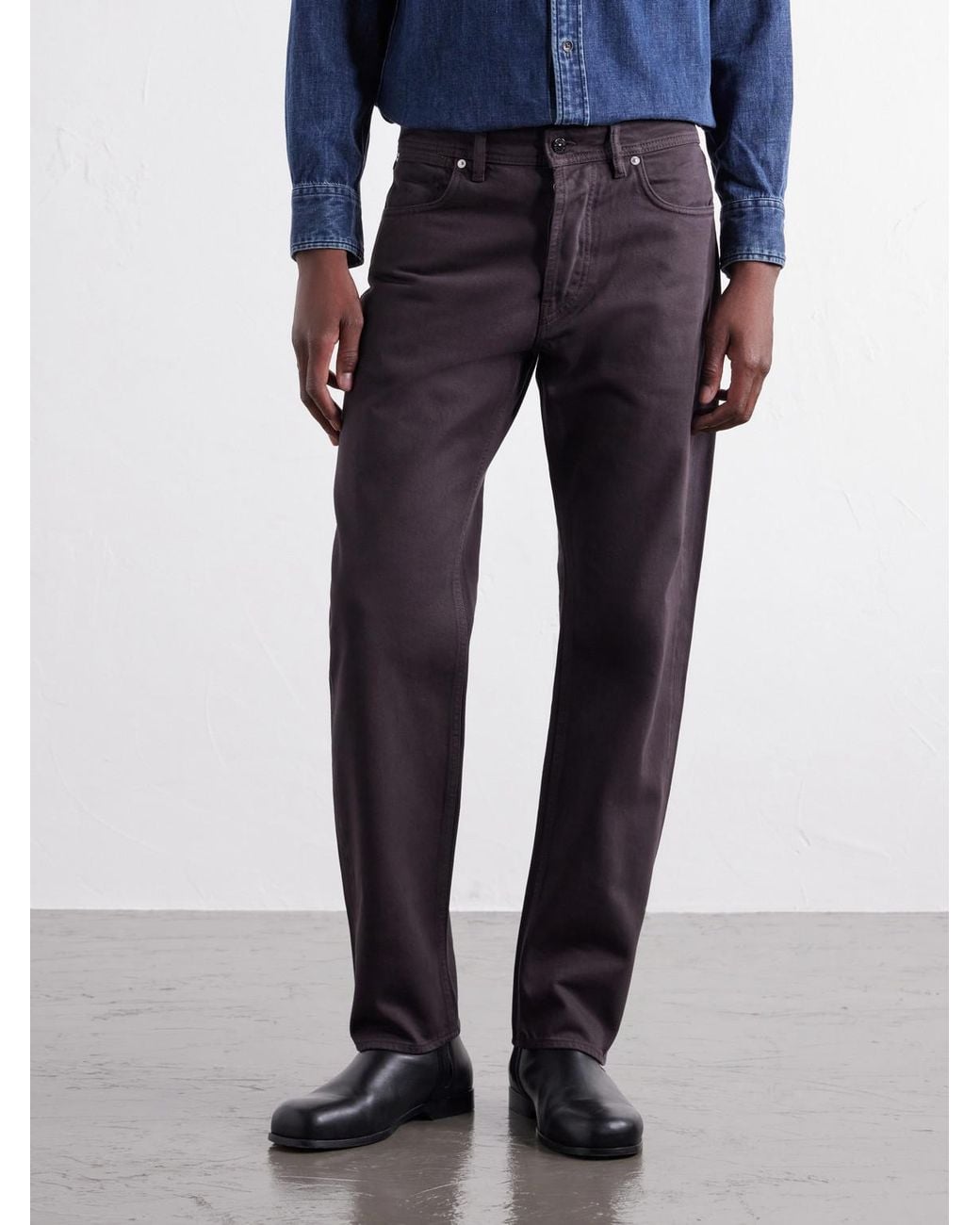 Stone Island Blue Denim Straight-Leg Regenerative Cotton Jeans for men