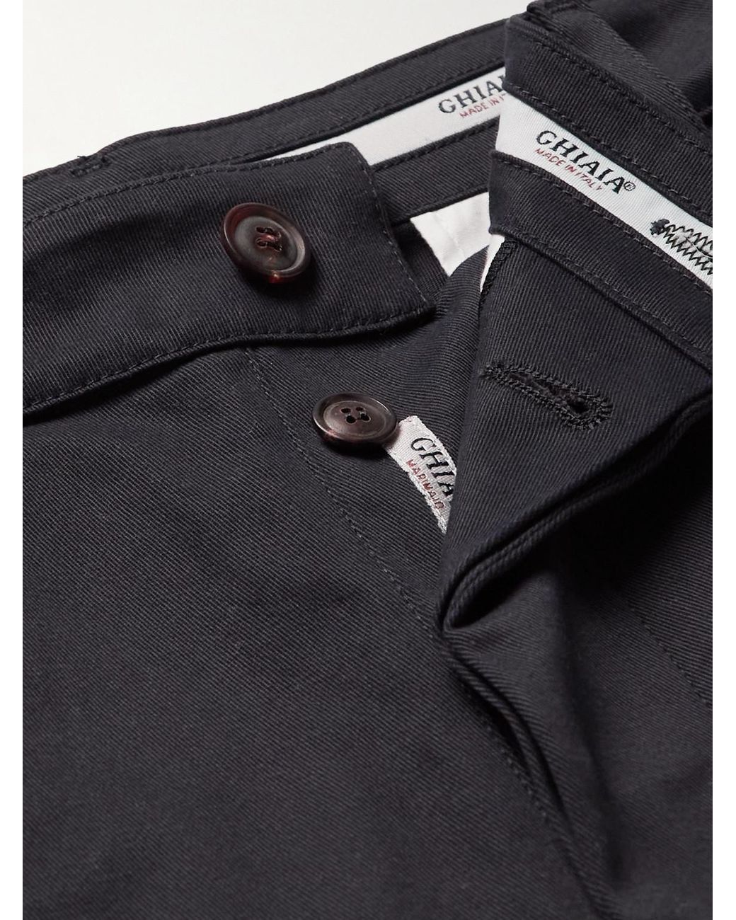 Ghiaia Blue Straight-Leg Cotton Chinos for men