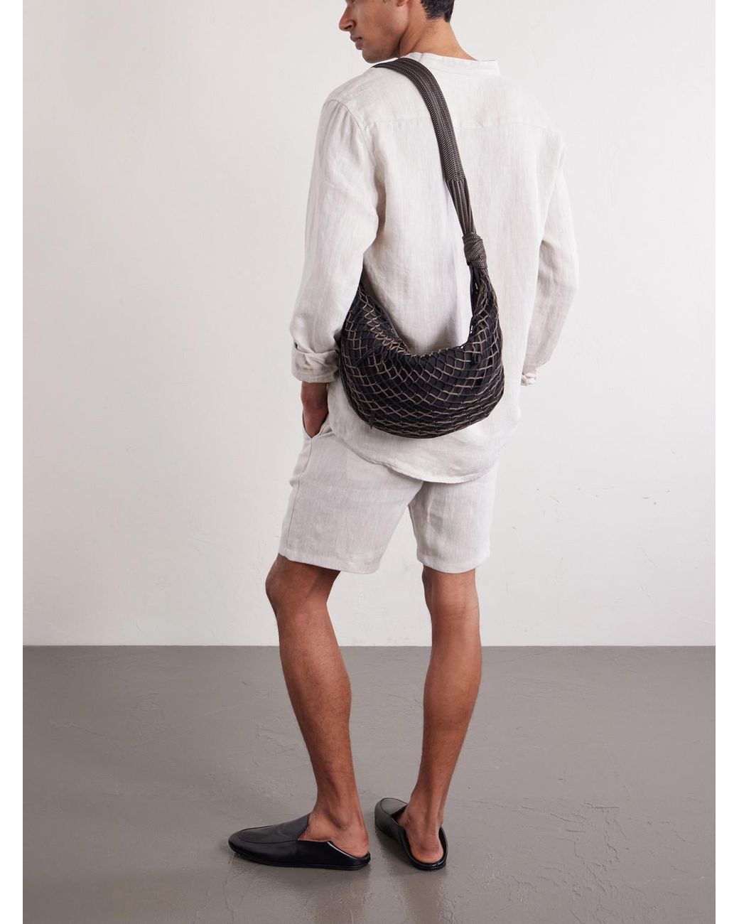 Mr P. Leather Espadrilles in Black für Herren
