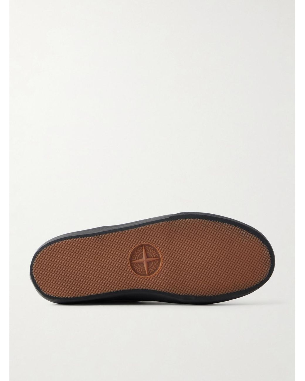 Stone Island Brown Suede Sneakers for men