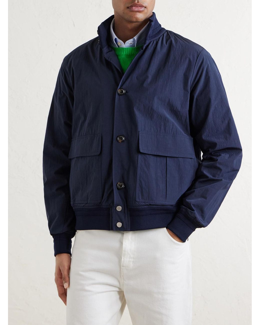 Valstar Blue Ino Shell Bomber Jacket for men