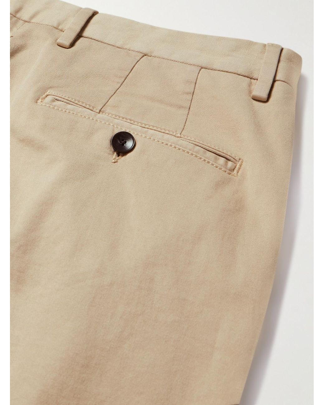 Mr P. Natural Samuel Straight-Leg Cotton-Blend Twill Chinos for men