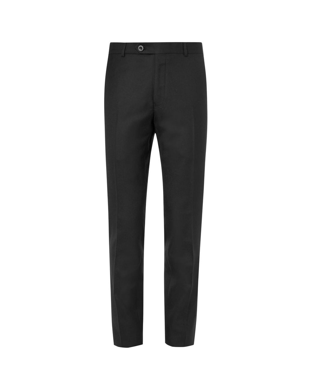 MR P. Slim-fit Black Worsted Wool Trousers for Men - Lyst