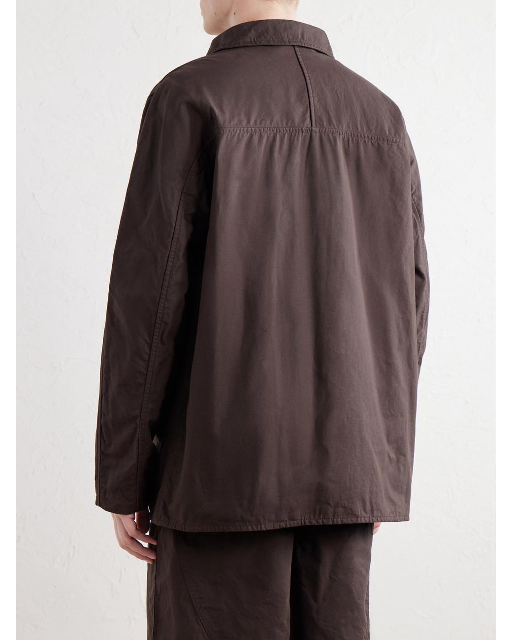 Casey Casey Brown Hugo Waxed Cotton Jacket for men