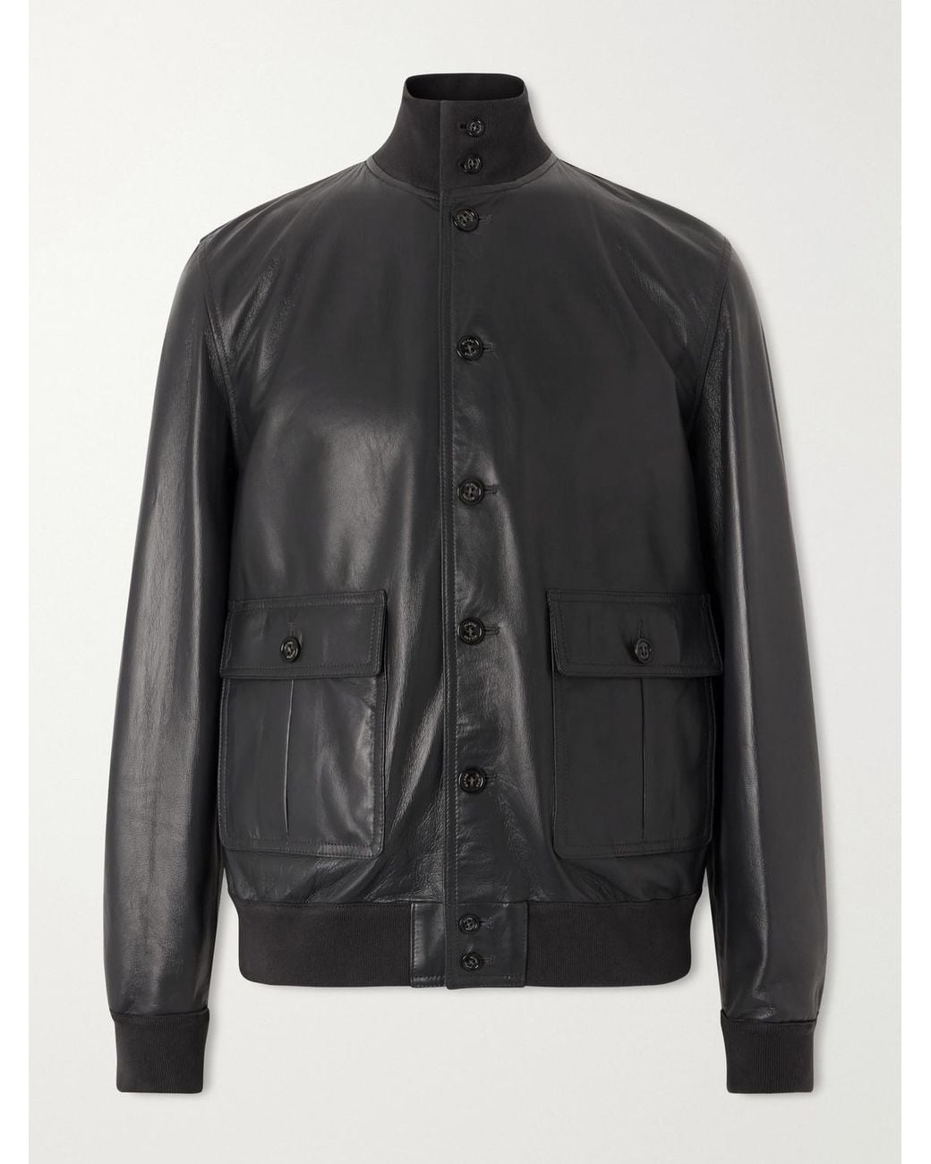 Valstar Black Ino Leather Jacket for men