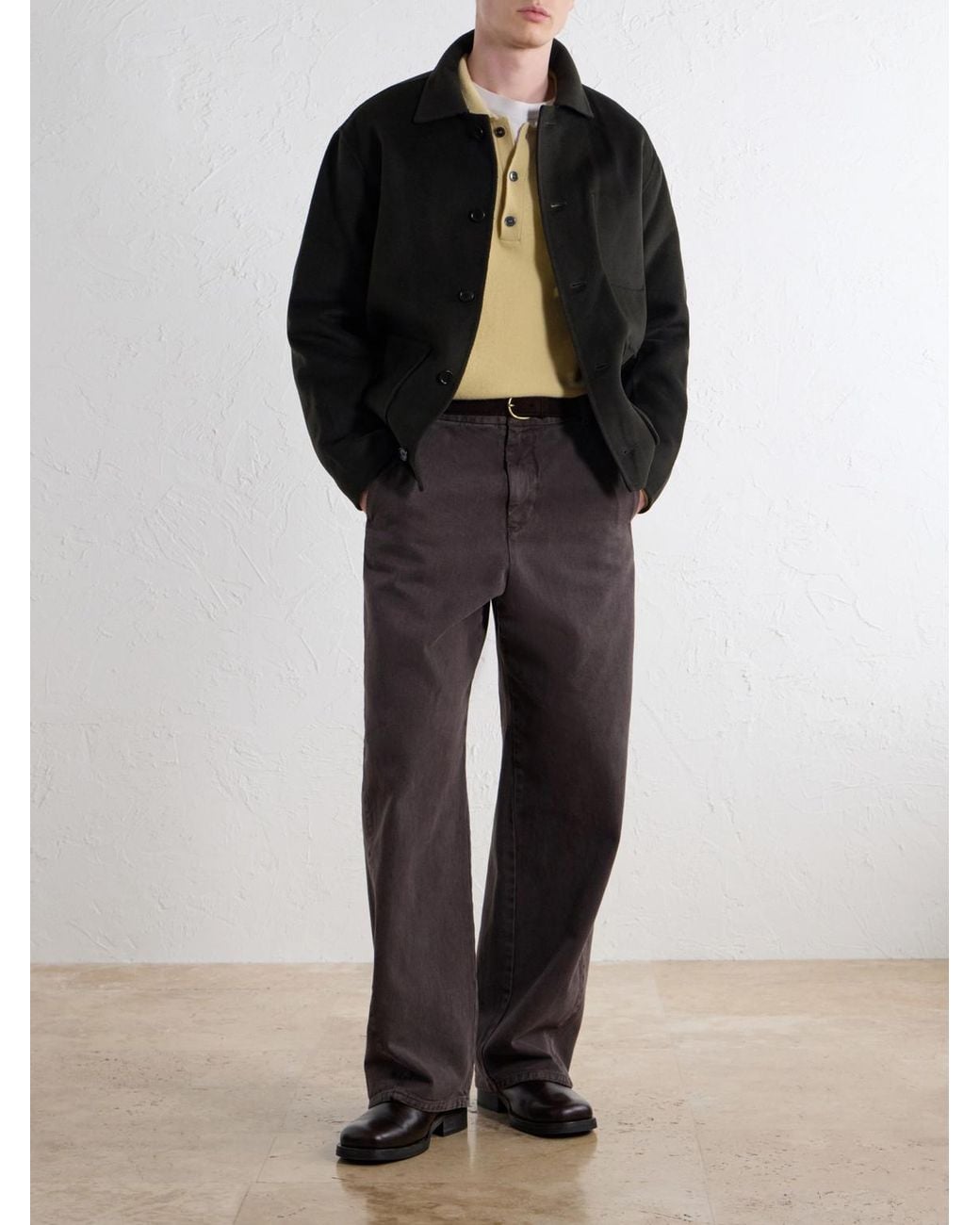 NN07 Black Morgan 8447 Woven Wool-Blend Jacket for men