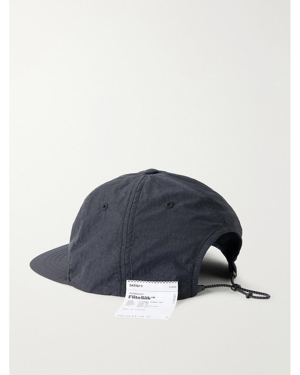 Satisfy Blue Flitesilk Logo-Embroidered Panelled Shell Cap for men