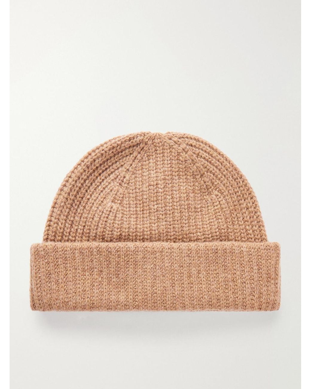 NN07 Natural Sailor 6650 Ribbed Wool-Blend Beanie for men