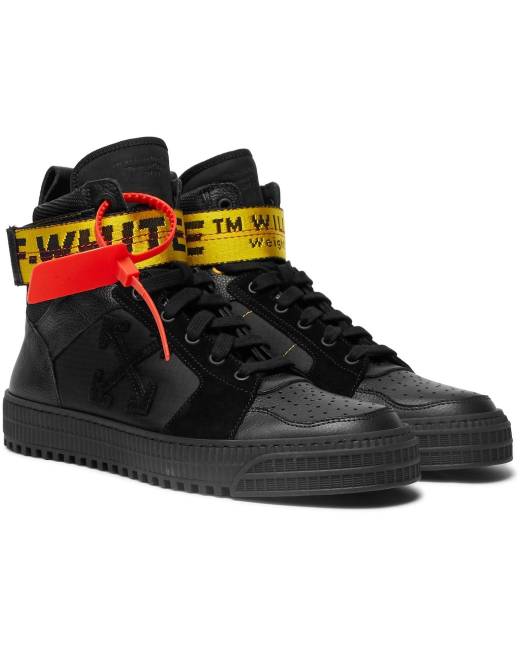 Off-White c/o Virgil Abloh Black Industrial High-top Sneakers for Men |  Lyst Canada