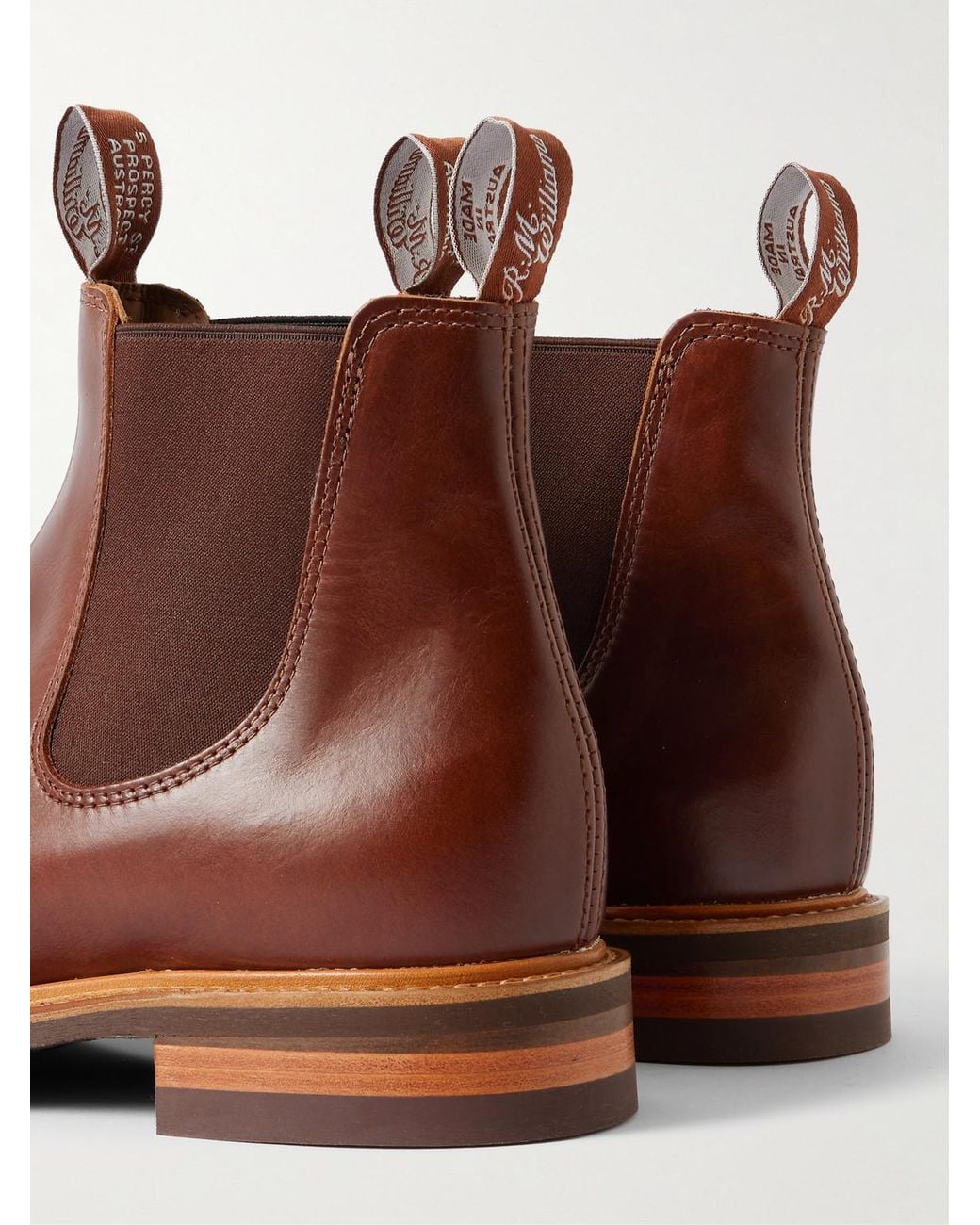 R.M.Williams Brown Urban Turnout Leather Chelsea Boots for men