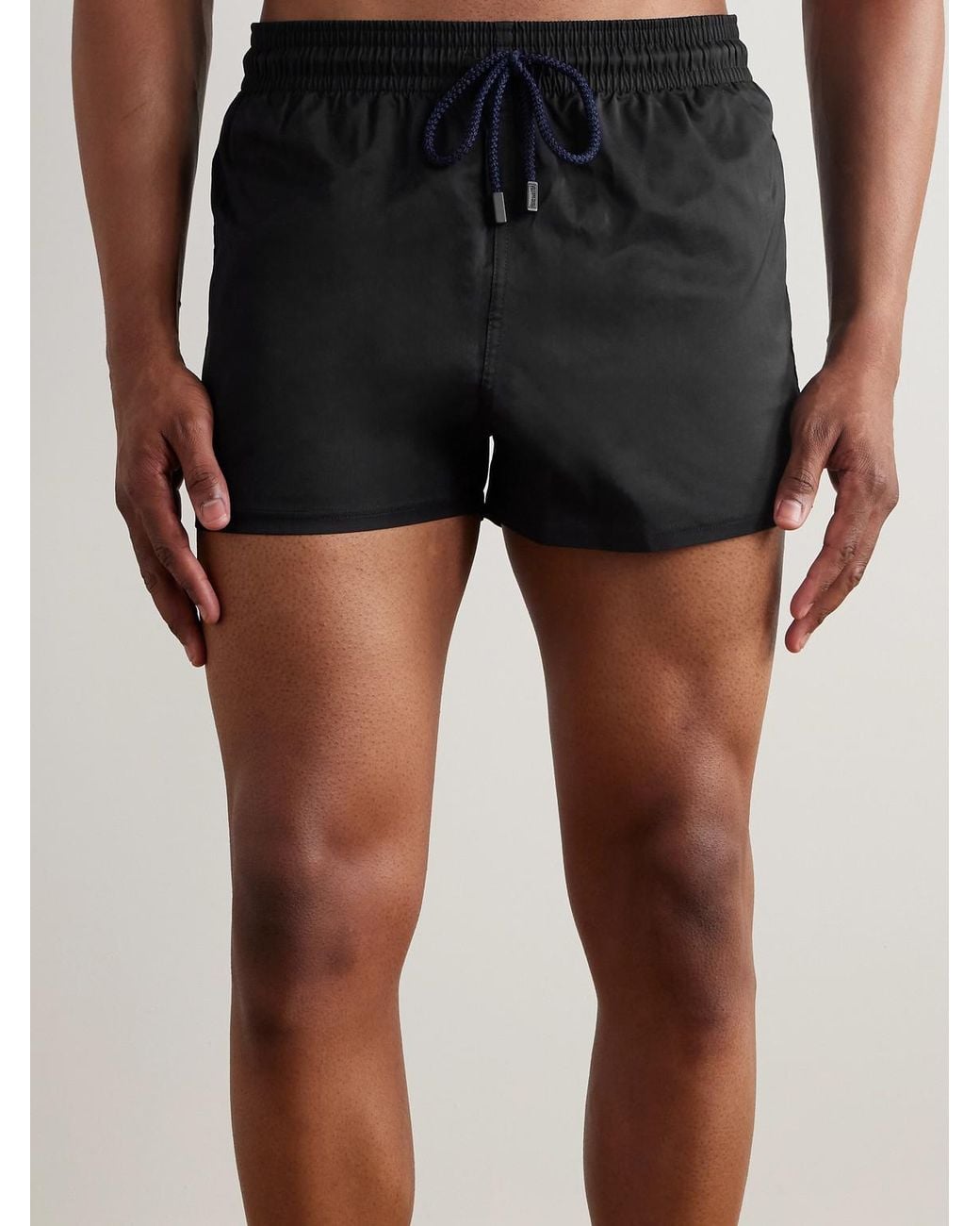 Vilebrequin Black Slim-Fit Short-Length Recycled Swim Shorts for men