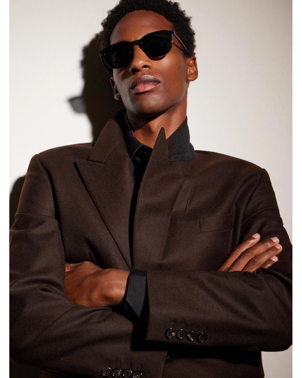 Saint Laurent Black Sl 939 Round-Frame Recycled Acetate Sunglasses for men
