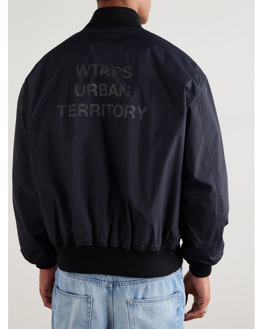 WTAPS Logo-Appliquéd Pertex Nylon-Taffeta Jacket in Blue for Men