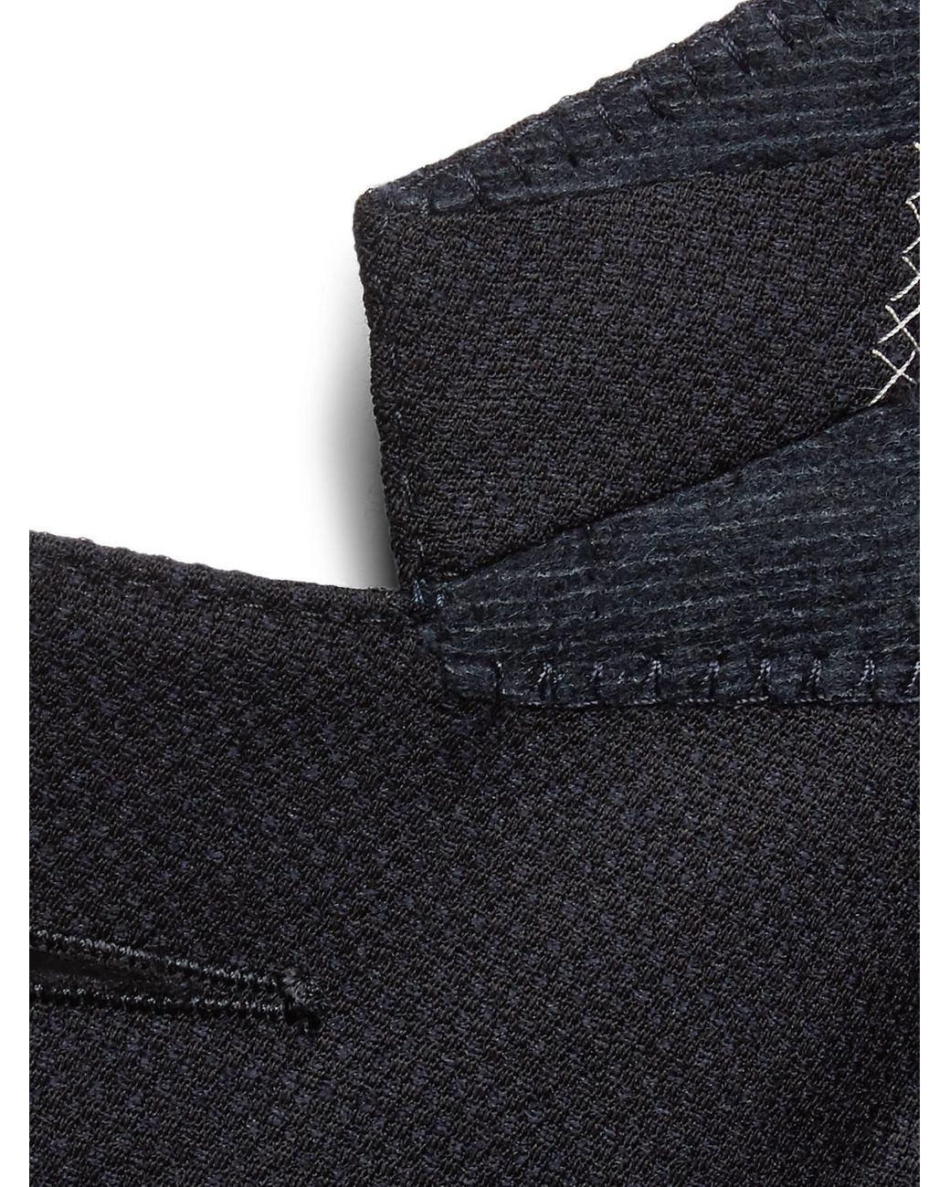 Zegna Blue 10-Pocket Stretch Wool And Silk-Blend Blazer for men