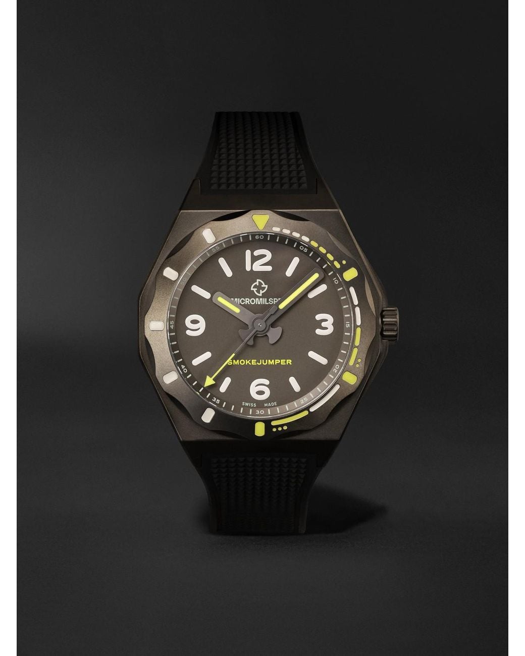 MICROMILSPEC Black Smokejumper Automatic 42mm Stainless Steel Watch for men
