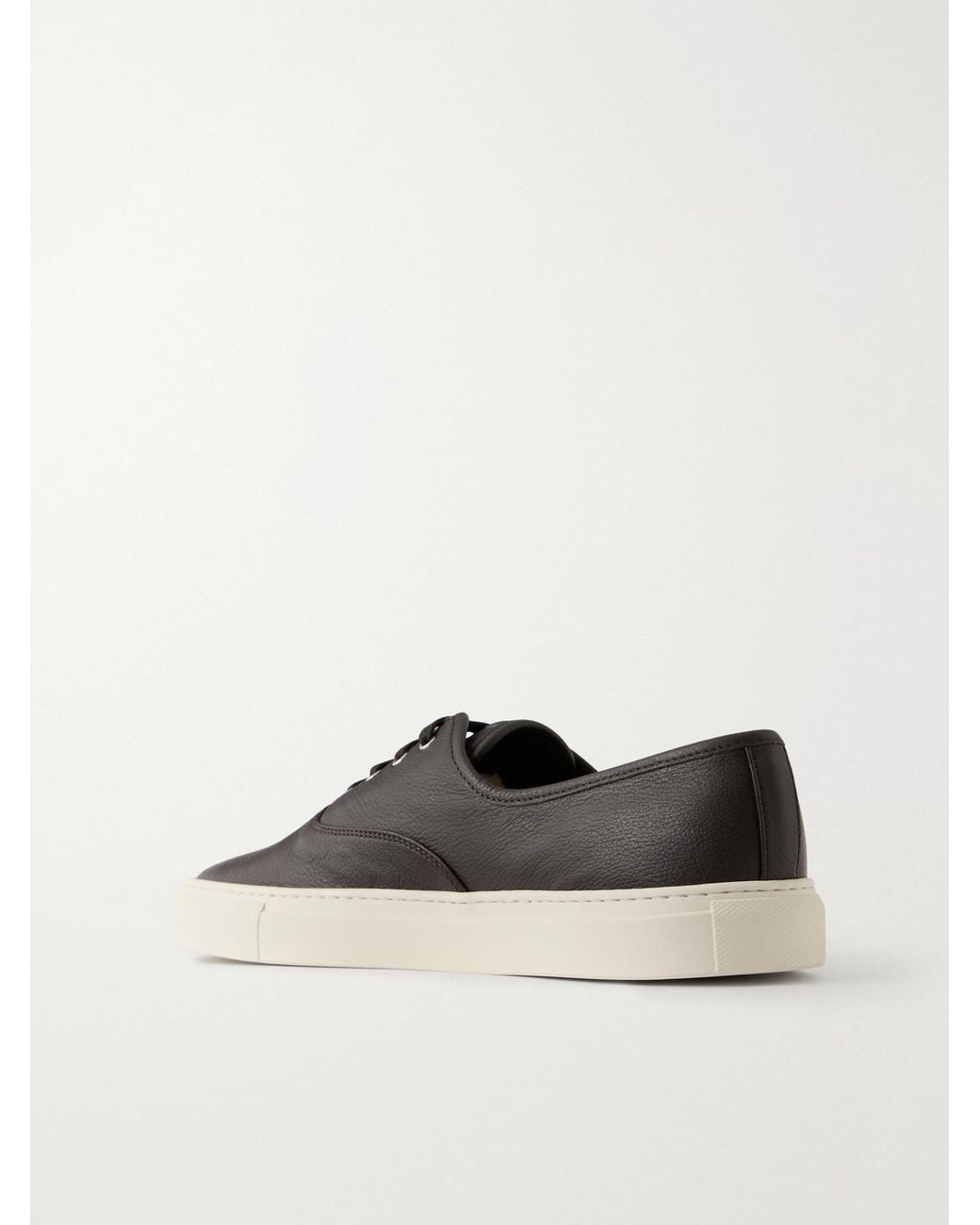 Common Projects White Deck Full-Grain Leather Sneakers for men